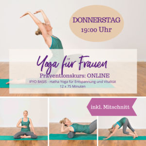 Präventionskurs "IFYO BASIS - Hatha Yoga für Entspannung und Vitalität" - ONLINE LIVESTREAMING